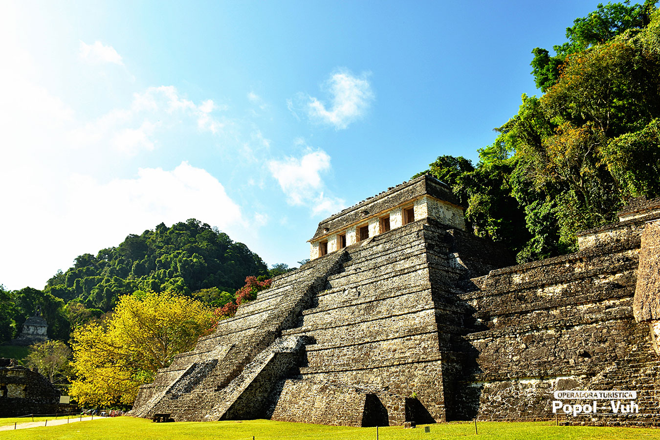 CASCADAS DE AGUA AZUL, MISOL HA Y ZONA ARQUEOLOGICA DE PALENQUE.